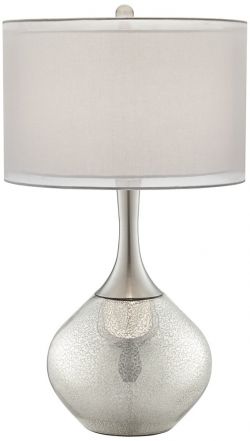Possini Euro Design Swift Modern Mercury Glass Table Lamp