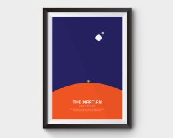 The Martian A3 Minimalist Poster