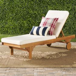 Three Posts Cranesville Reclining Chaise Lounge with Cushion