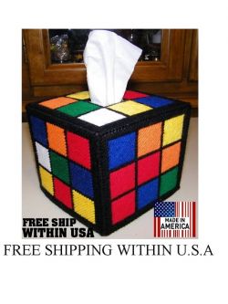 Rubix Cube Tissue Box